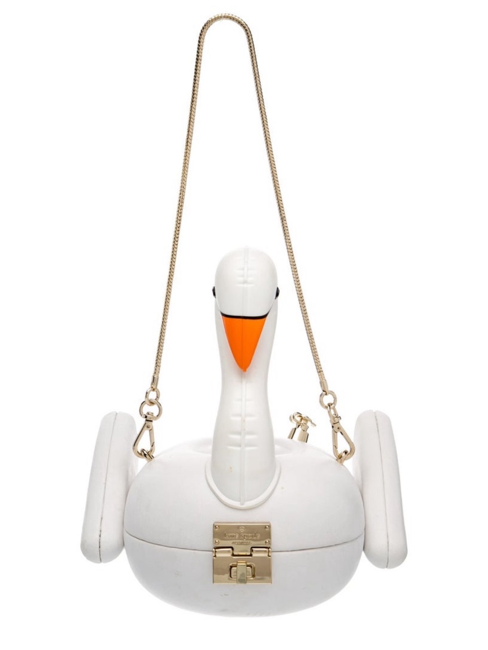 Kate Spade New York “Checking In” 3D Swan Pool Float Bag Novelty 2018 Fun VGC